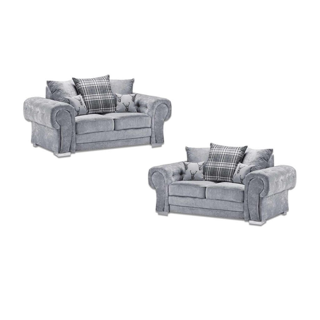 Verona Grey 3+2 Sofa Set